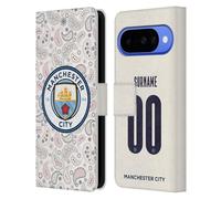 Head Case Designs sous Licence Officielle Manchester City Man City FC Coutume Personnalisé Third 2020/21 Badge Kit Étui Portefeuille en Cuir Compatible avec Google Pixel 10