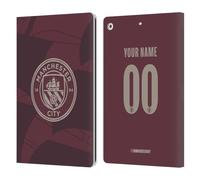 Head Case Designs sous Licence Officielle Manchester City Man City FC Coutume Personnalisé Troisième Kit De Badges 2024/25 Étui Portefeuille en Cuir Compatible avec Apple iPad 10.2 2019/2020/2021
