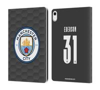Head Case Designs sous Licence Officielle Manchester City Man City FC Ederson 2020/21 Joueurs Home Kit Groupe 2 Étui Portefeuille en Cuir Compatible avec Apple iPad 10.9 2022/2025