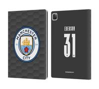 Head Case Designs sous Licence Officielle Manchester City Man City FC Ederson 2020/21 Joueurs Home Kit Groupe 2 Étui Portefeuille en Cuir Compatible avec Apple iPad Pro 13 M4 2024