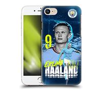 Head Case Designs sous Licence Officielle Manchester City Man City FC Erling Haaland 2022/23 Première Équipe Coque Dure pour l'arrière Compatible avec Apple iPhone 7/8 / SE 2020 & 2022