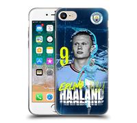 Head Case Designs sous Licence Officielle Manchester City Man City FC Erling Haaland 2022/23 Première Équipe Coque en Gel Doux Compatible avec Apple iPhone 7/8 / SE 2020 & 2022