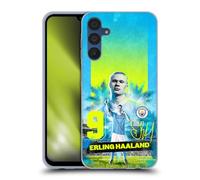 Head Case Designs sous Licence Officielle Manchester City Man City FC Erling Haaland 2023/24 Première Ã‰Quipe Coque en Gel Doux Compatible avec Samsung Galaxy A15