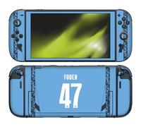 Head Case Designs sous Licence Officielle Manchester City Man City FC Erling Haaland 2024/25 Joueurs Home Kit Vinyle Autocollant De Jeu Peau Autocollant Couverture Compatible avec Nintendo Switch 2