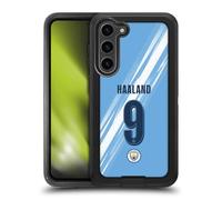 Head Case Designs sous Licence Officielle Manchester City Man City FC Erling Haaland 2025/26 Joueurs Home Kit Étui Antichoc Ultra-Blindé Compatible avec Samsung Galaxy S23+ 5G