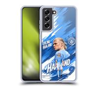 Head Case Designs sous Licence Officielle Manchester City Man City FC Erling Haaland 2026/27 First Team Coque en Gel Compatible avec Samsung Galaxy S21 FE 5G Et Compatible avec MagSafe
