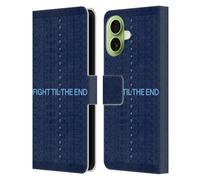 Head Case Designs sous Licence Officielle Manchester City Man City FC Fight 'Til The End Graphiques Étui Portefeuille en Cuir Compatible avec Apple iPhone 17