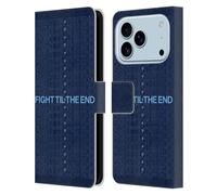 Head Case Designs sous Licence Officielle Manchester City Man City FC Fight 'Til The End Graphiques Étui Portefeuille en Cuir Compatible avec Apple iPhone 17 Pro