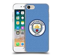 Head Case Designs sous Licence Officielle Manchester City Man City FC Home 2021/22 Badge Kit Coque en Gel Doux Compatible avec Apple iPhone 7/8 / SE 2020 & 2022