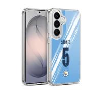 Head Case Designs sous Licence Officielle Manchester City Man City FC John Stones 2025/26 Joueurs Maillot Domicile 1er Groupe Coque en Gel [Qualité Militaire] Compatible avec Samsung Galaxy S26