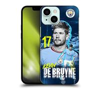 Head Case Designs sous Licence Officielle Manchester City Man City FC Kevin De Bruyne 2022/23 Première Équipe Coque Dure pour l'arrière Compatible avec Apple iPhone 13 Mini