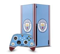 Head Case Designs Sous Licence Officielle Manchester City Man City FC Kit Domicile 2022/23 Art Du Logo Enveloppement De Console De Jeu Et Skins Pour Manette compatible avec Xbox Series X