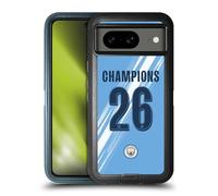 Head Case Designs sous Licence Officielle Manchester City Man City FC Maison Kit 2026 Coupe Champions Étui Antichoc Ultra-Blindé Compatible avec Google Pixel 8