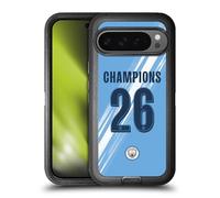 Head Case Designs sous Licence Officielle Manchester City Man City FC Maison Kit 2026 Coupe Champions Étui Antichoc Ultra-Blindé Compatible avec Google Pixel 9 Pro XL