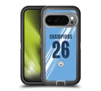 Head Case Designs sous Licence Officielle Manchester City Man City FC Maison Kit 2026 Coupe Champions Étui Antichoc Ultra-Blindé Compatible avec Google Pixel 10