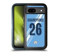 Head Case Designs sous Licence Officielle Manchester City Man City FC Maison Kit 2026 Coupe Champions Étui Antichoc Ultra-Blindé Compatible avec Google Pixel 8a