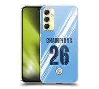 Head Case Designs sous Licence Officielle Manchester City Man City FC Maison Kit 2026 Coupe Champions Coque Dure pour l'arrière Compatible avec Samsung Galaxy A34 5G