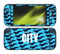 Head Case Designs sous Licence Officielle Manchester City Man City FC Motif De La Ville Art du Logo Vinyle Autocollant De Jeu Peau Autocollant Couverture Compatible avec Nintendo Switch 2
