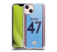 Head Case Designs sous Licence Officielle Manchester City Man City FC Phil Foden 2022/23 Joueurs Home Kit Coque en Gel [Qualité Militaire] Compatible avec Apple iPhone 13 Et Compatible avec MagSafe