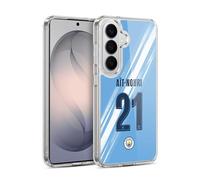 Head Case Designs sous Licence Officielle Manchester City Man City FC Rayan Aït-Nouri 2025/26 Players Home Kit 1st Group Coque en Gel [Qualité Militaire] Compatible avec Samsung Galaxy S26 Plus