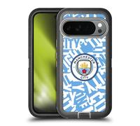 Head Case Designs sous Licence Officielle Manchester City Man City FC Sky Blue Pattern Fight Graphiques Étui Antichoc Ultra-Blindé Compatible avec Google Pixel 10