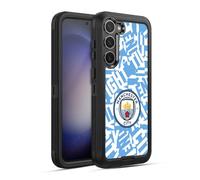 Head Case Designs sous Licence Officielle Manchester City Man City FC Sky Blue Pattern Fight Graphiques Étui Antichoc Ultra-Blindé Compatible avec Samsung Galaxy S23+ 5G