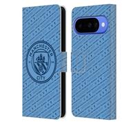 Head Case Designs sous Licence Officielle Manchester City Man City FC The Best Team Modèles Étui Portefeuille en Cuir Compatible avec Google Pixel 10