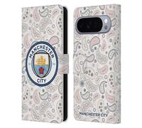 Head Case Designs sous Licence Officielle Manchester City Man City FC Third 2020/21 Badge Kit Étui Portefeuille en Cuir Compatible avec Google Pixel 10 Pro XL