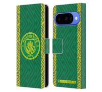 Head Case Designs sous Licence Officielle Manchester City Man City FC Third Gardien De But Kit De Badges 2023/24 Étui Portefeuille en Cuir Compatible avec Google Pixel 10