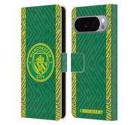 Head Case Designs sous Licence Officielle Manchester City Man City FC Third Gardien De But Kit De Badges 2023/24 Étui Portefeuille en Cuir Compatible avec Google Pixel 10 Pro XL