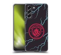 Head Case Designs sous Licence Officielle Manchester City Man City FC Third Kit De Badges 2023/24 Coque en Gel [Qualité Militaire] Compatible avec Samsung Galaxy S21 FE 5G Et Compatible avec MagSafe