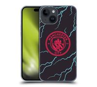 Head Case Designs sous Licence Officielle Manchester City Man City FC Troisième Kit De Badges 2023/24 Coque Dure pour l'arrière Compatible avec Apple iPhone 15