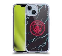 Head Case Designs sous Licence Officielle Manchester City Man City FC Troisième Kit De Badges 2023/24 Coque en Gel [Protection de Qualité Militaire] Compatible avec Apple iPhone 14