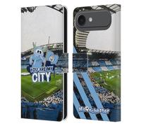 Head Case Designs sous Licence Officielle Manchester City Man City FC Vous Êtes Ma Ville Moochester Et Moonbeam Étui Portefeuille en Cuir Compatible avec Apple iPhone 17 Air