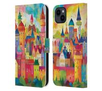 Head Case Designs sous Licence Officielle Michael David Ward Châteaux De Contes De Fées Fantastique Et Fantaisiste Étui Portefeuille en Cuir Compatible avec Apple iPhone 15 Plus