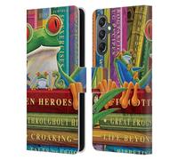 Head Case Designs sous Licence Officielle Michael David Ward Grenouille Animaux Étui Portefeuille en Cuir Compatible avec Samsung Galaxy A25 5G