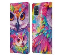 Head Case Designs sous Licence Officielle Michael David Ward Hibou t'aime pour Toujours Animaux Étui Portefeuille en Cuir Compatible avec Samsung Galaxy A51 (2019)