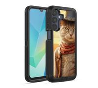 Head Case Designs sous Licence Officielle Michael David Ward Kitty Cowboy Animaux Étui Antichoc Ultra-Blindé Compatible avec Samsung Galaxy A16 5G