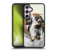 Head Case Designs sous Licence Officielle Michel Keck Saint Bernard Chiens 2 Coque en Gel renforcée [Protection de Qualité Militaire] Compatible avec Samsung Galaxy A35 5G
