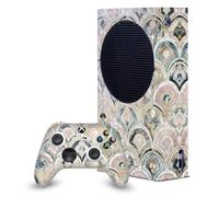 Head Case Designs Sous Licence Officielle Micklyn Le Feuvre Art Deco Tiles In Soft Pastels Art Mix Enveloppement De Console De Jeu Et Skins Pour Manette compatible avec Xbox Series S Console & Controller Bundle