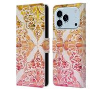 Head Case Designs sous Licence Officielle Micklyn Le Feuvre Art Nouveau de Coucher du Soleil Mandala Étui Portefeuille en Cuir Compatible avec Apple iPhone 17 Pro
