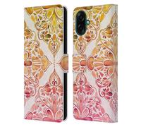 Head Case Designs sous Licence Officielle Micklyn Le Feuvre Art Nouveau de Coucher du Soleil Mandala Étui Portefeuille en Cuir Compatible avec Samsung Galaxy A07