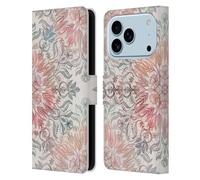 Head Case Designs sous Licence Officielle Micklyn Le Feuvre Épice d'automne Mandala Étui Portefeuille en Cuir Compatible avec Apple iPhone 17 Pro