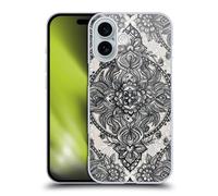 Head Case Designs sous Licence Officielle Micklyn Le Feuvre Griffonnage De Crayon De Lacet De Charbon De Bois Mandala 3 Coque Dure pour l'arrire Compatible avec Apple iPhone