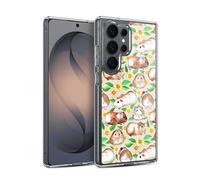 Head Case Designs sous Licence Officielle Micklyn Le Feuvre Guinea Pigs and Daisies in Watercolour on Tan Modèles 2 Coque en Gel [Qualité Militaire] Compatible avec Samsung Galaxy S26 Ultra