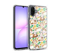 Head Case Designs sous Licence Officielle Micklyn Le Feuvre Guinea Pigs and Daisies in Watercolour on Pink Modèles 2 Coque en Gel [Protection de Qualité Militaire] Compatible avec Samsung Galaxy A07
