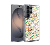 Head Case Designs sous Licence Officielle Micklyn Le Feuvre Guinea Pigs and Daisies in Watercolour on Pink Modèles 2 Coque en Gel [Qualité Militaire] Compatible avec Samsung Galaxy S26 Ultra