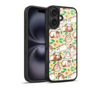 Head Case Designs sous Licence Officielle Micklyn Le Feuvre Guinea Pigs and Daisies in Watercolour on Tan Modèles 2 Coque en Gel renforcée [Qualité Militaire] Compatible avec Apple iPhone 16