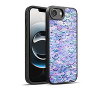 Head Case Designs Sous Licence Officielle Micklyn Le Feuvre Mosaic In Amethyst And Lapis Lazuli Marble Patterns Coque en gel renforcée [Qualité Militaire] Compatible avec Apple iPhone 16e / iPhone 17e