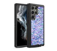 Head Case Designs sous Licence Officielle Micklyn Le Feuvre Mosaïque dans Améthyste Et Lapis Lazuli Modèles de Marbre Étui Antichoc Ultra-Blindé Compatible avec Samsung Galaxy S22 Ultra 5G